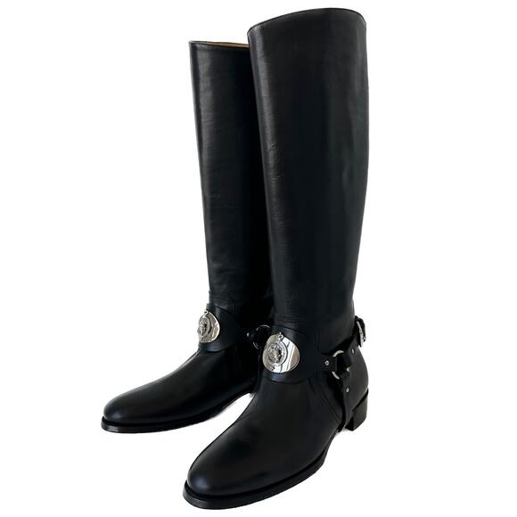 Ralph Lauren Collection Purple Label Tall Riding Boots Size 8.5B - Picture 1 of 12